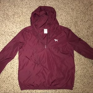 Maroon Victoria’s Secret PINK anorak size XS/S