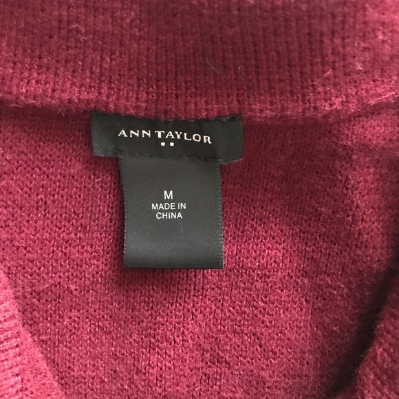 $24‼️ ANN TAYLOR Moto Sweater Jacket Cardigan - Picture 4 of 4