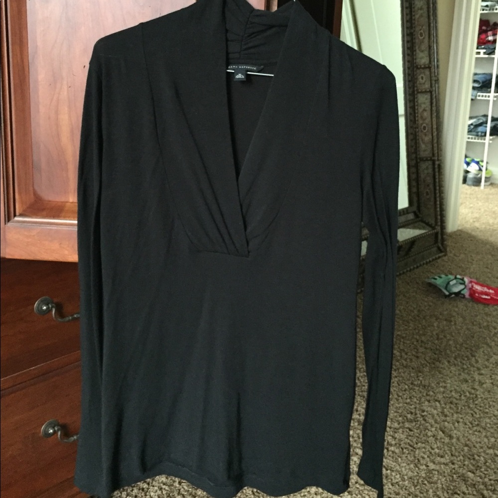 banana black long sleeve tee