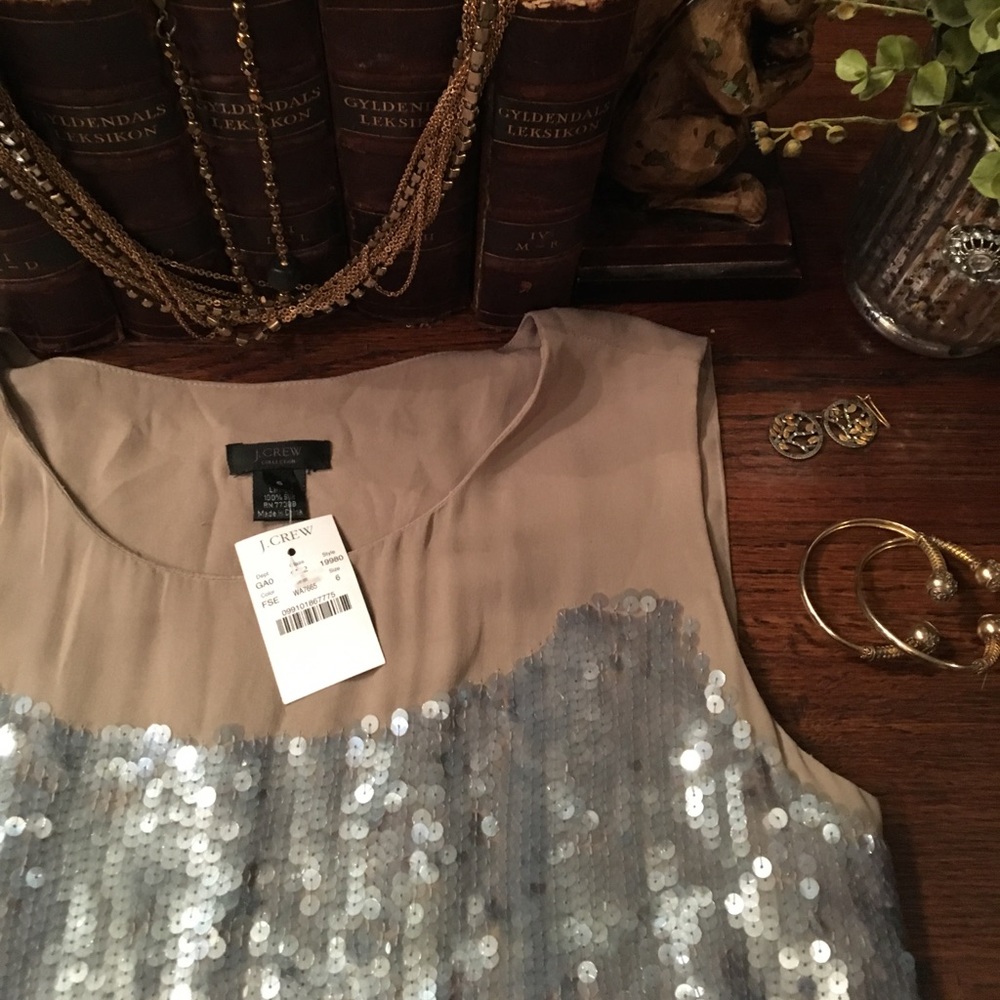 J. Crew Sequins Top - Picture 4 of 5