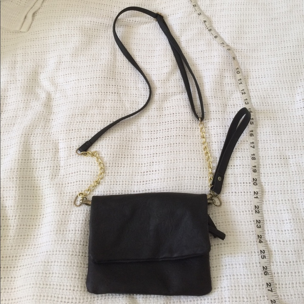 Black convertible purse