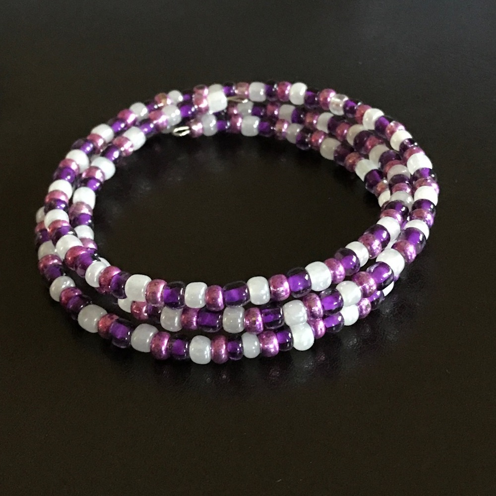 Purple wrap bracelet