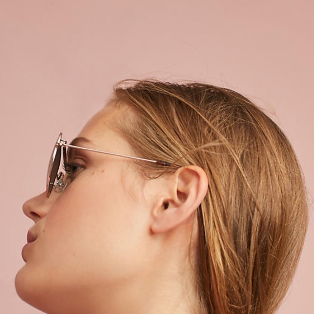 Anthropologie Charlotte Aviator Sunglasses - Picture 2 of 4