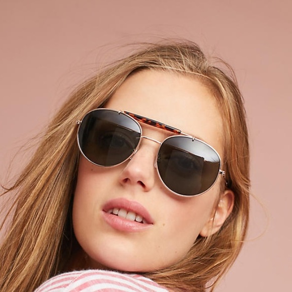 Anthropologie Accessories - Anthropologie Charlotte Aviator Sunglasses