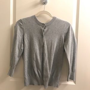 J. Crew Factory Gray Clare Cardigan (Medium)