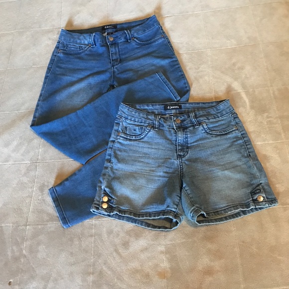 SOLD - D. Jeans - Light Wash - Jean & Shorts Combo - Picture 1 of 2