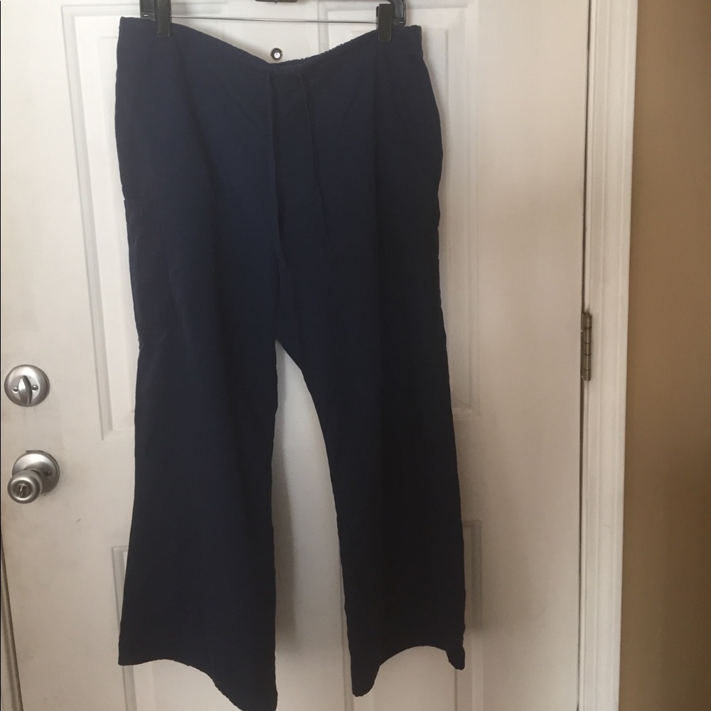Navy blue scrub pants