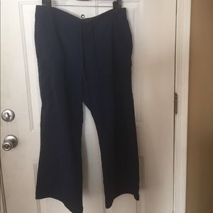 Navy blue scrub pants