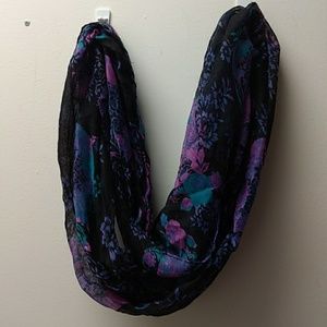 Floral infinity scarf