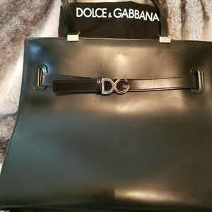 Auth. RARE Dolce & Gabbana Black Patent Bag