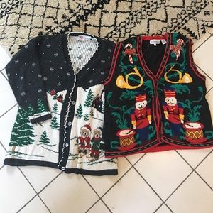 Set of 2 - Ugly Christmas Sweaters