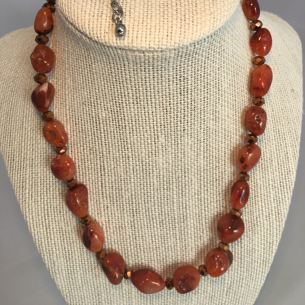 Genuine Carnelian Necklace