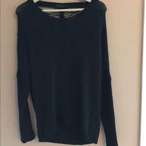 Kiwi Tucker Shredded Back Sweater