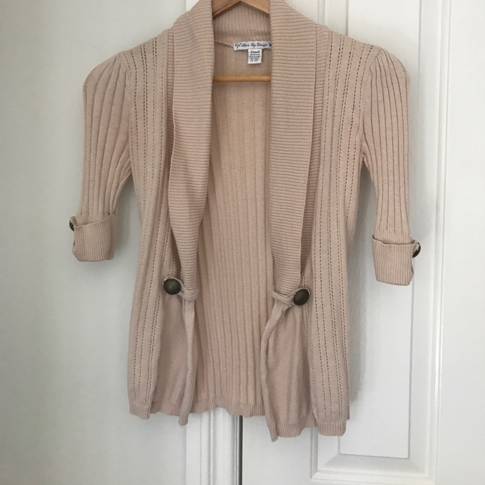 Cream colored cardigan