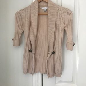 Cream colored cardigan