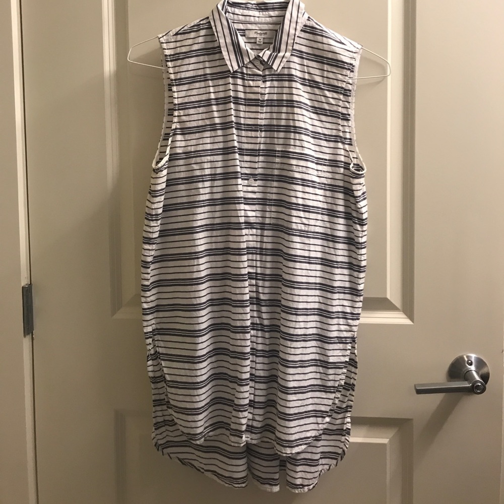 Madewell Sleeveless Striped Top