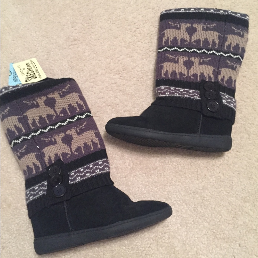 NWT Fairisle Skechers Winter Boots