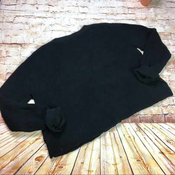 ❌SOLD❌ [Kendall & Kylie] Black Lace Ribbed Sweater - Picture 5 of 7