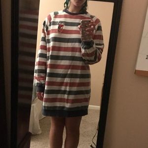 lazy oaf cola sweatshirt dress