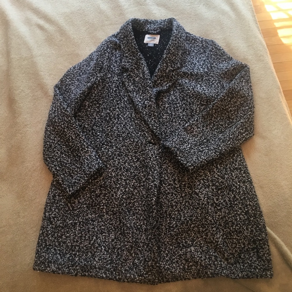 Black and white tweed jacket