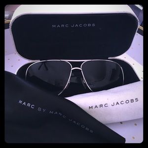 Marc Jacobs silver aviator sunglasses