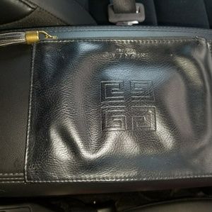 GIVENCHY Rare Vegan Leather Gold Tassel Makeup Bag