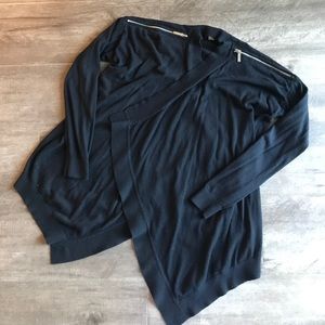 Michael Kors Black Cozy Wrap Sweater!