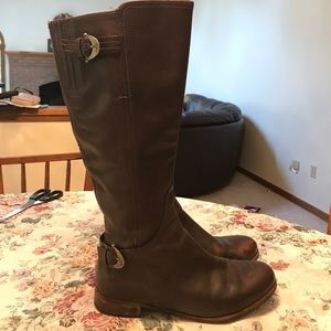 Ugg brown leather riding boots