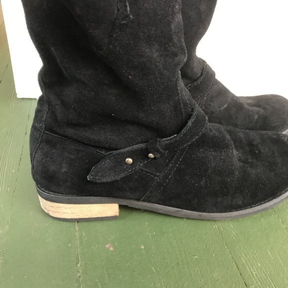 Ecote black leather boots size 8.5 - Picture 3 of 5