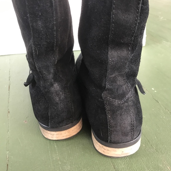 Ecote black leather boots size 8.5 - Picture 4 of 5