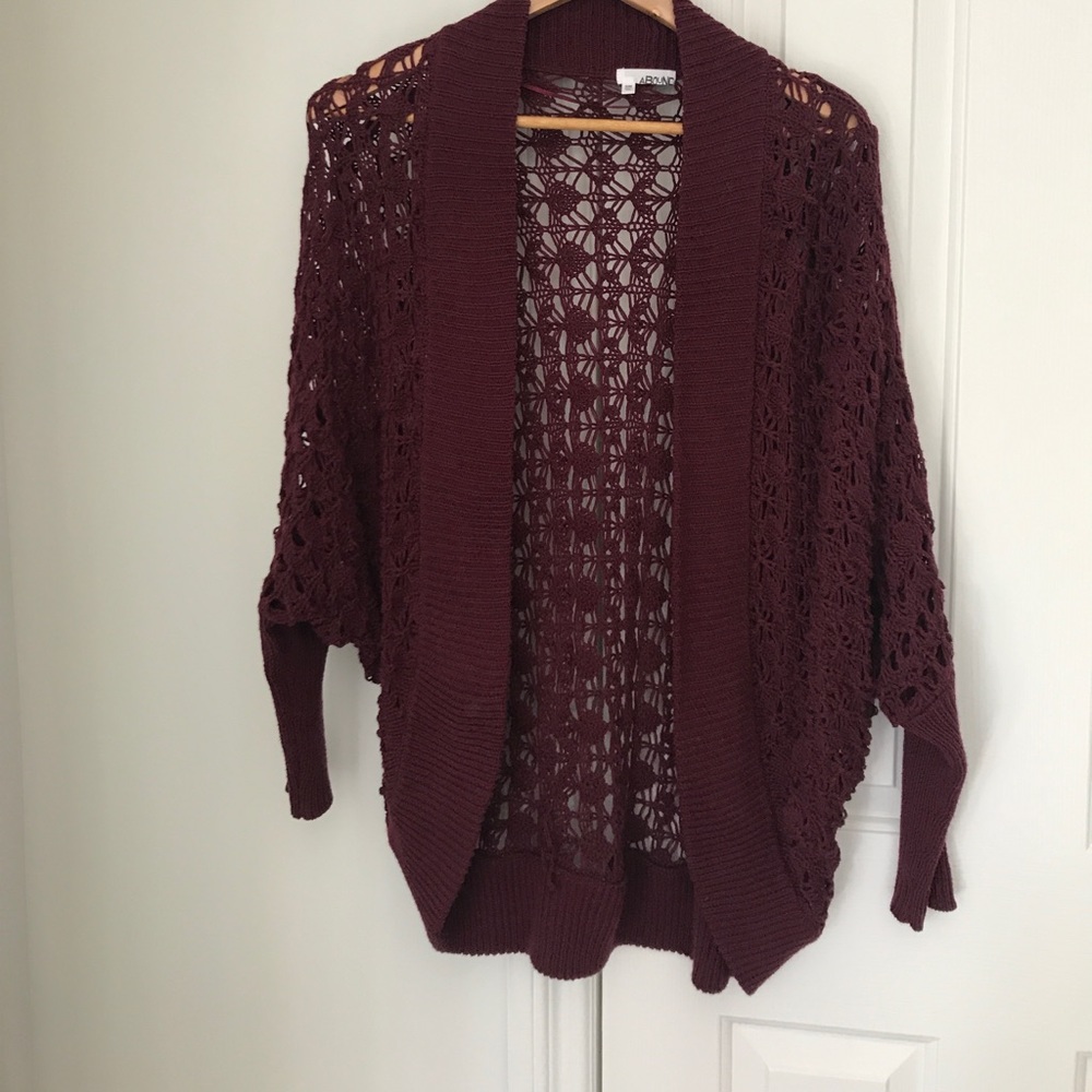 Burgundy Cardigan