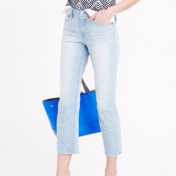 Jcrew Light Wash Vintage Crop Jeans 