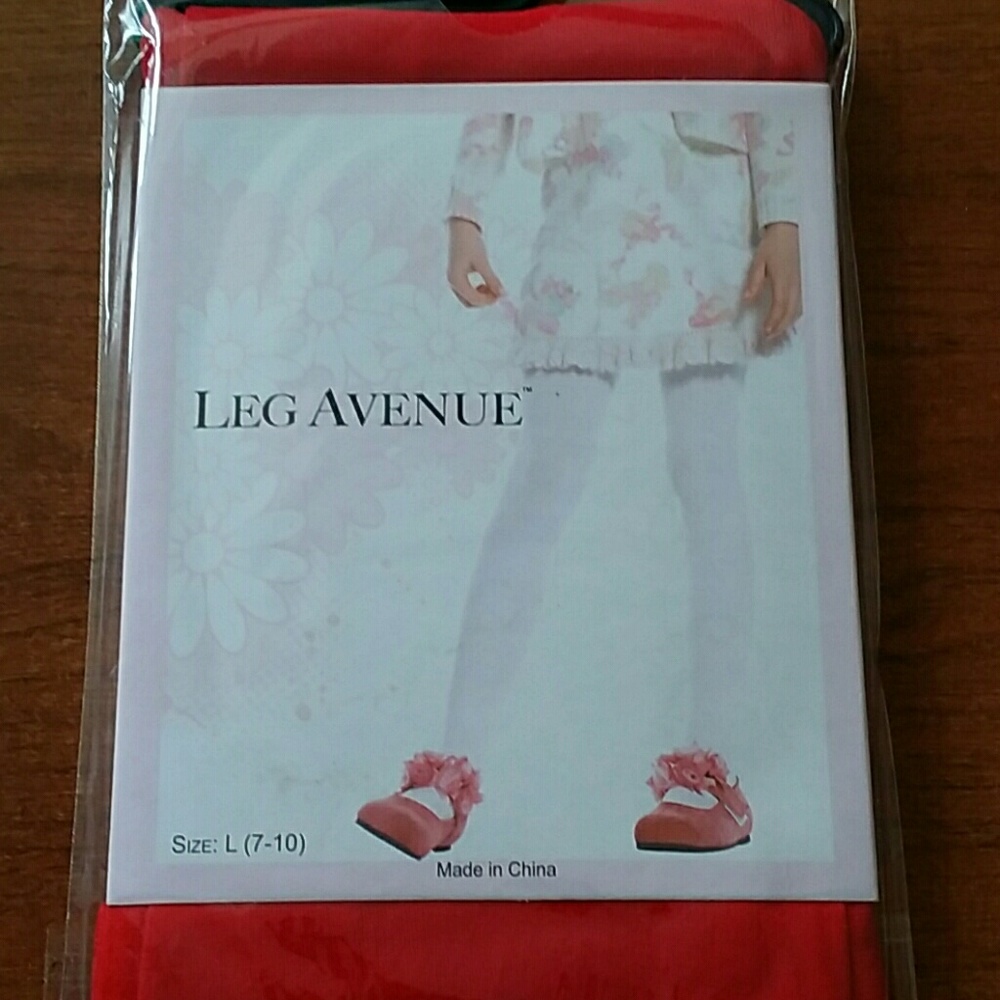 Girls Red Tights NEW