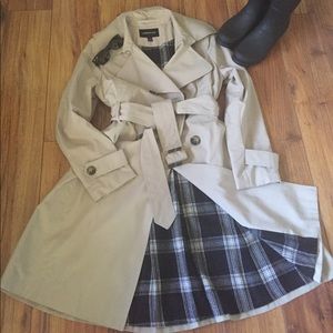 London Fog Double Breasted Trench/Rain Coat