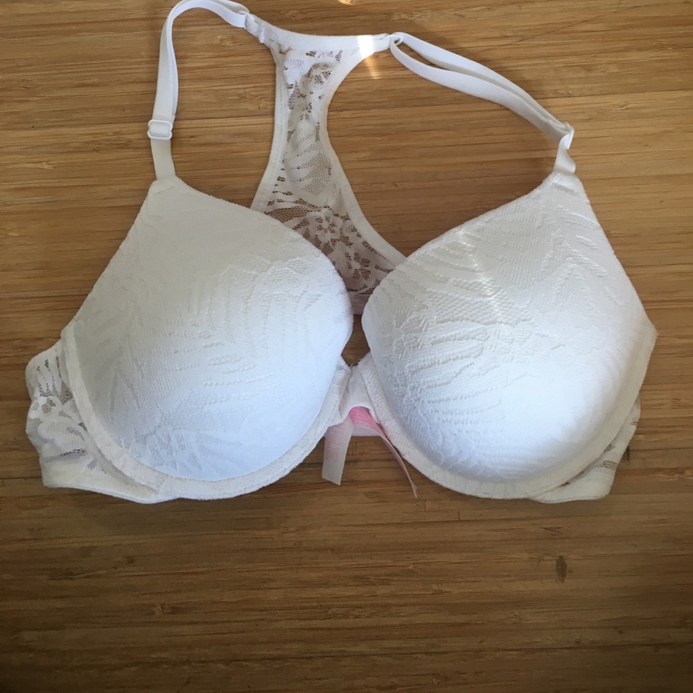 PINK Lace Pushup Bra