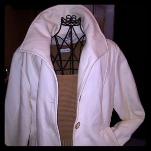 Winter white warm jacket/blazer