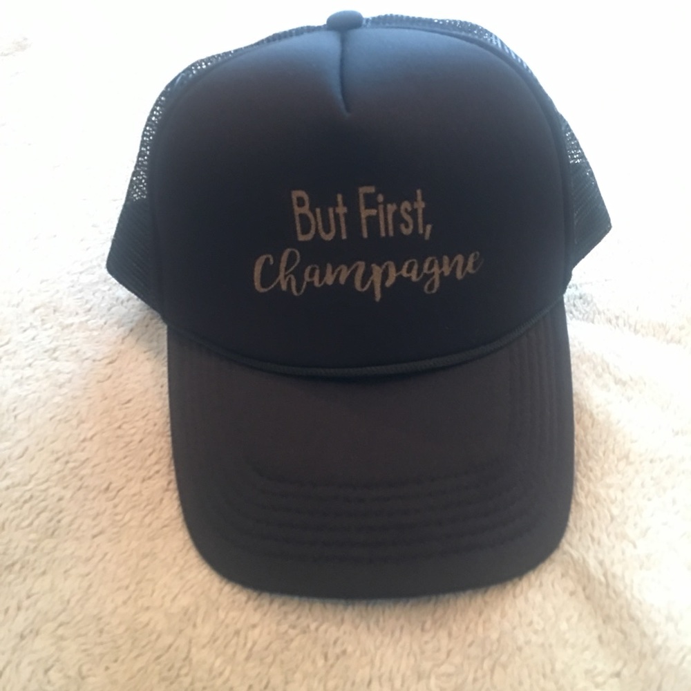 Champagne trucker hat