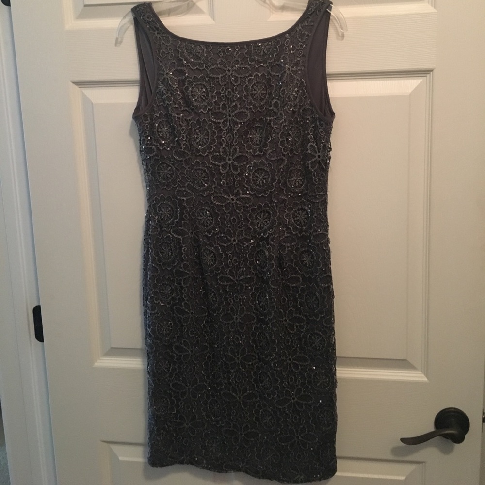 Adrianna papell lace dress.