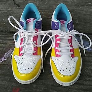 6y multi colored air force ones nike