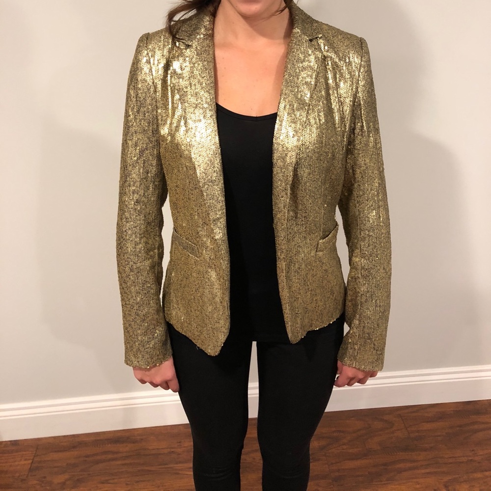 Gold Sequence Blazer