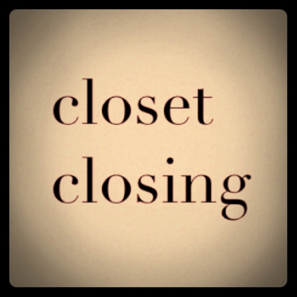 Closet closing....