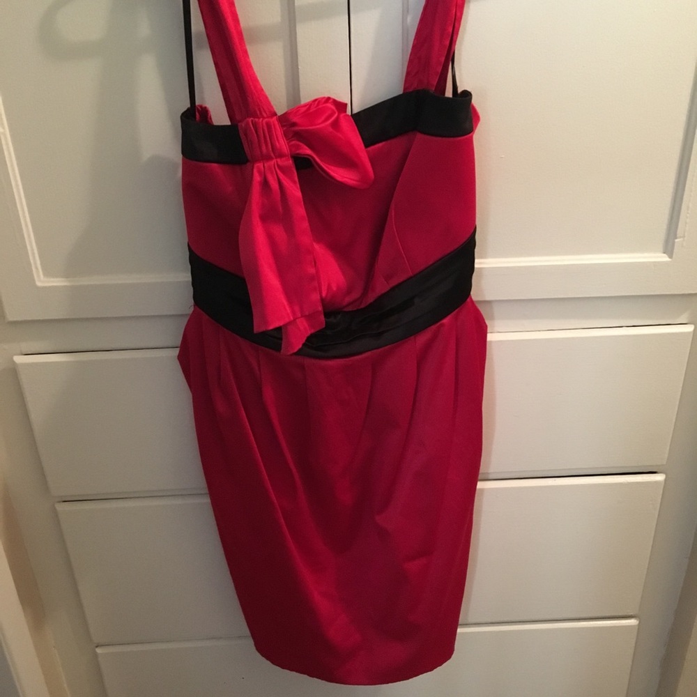 Torrid red satin dress size 18