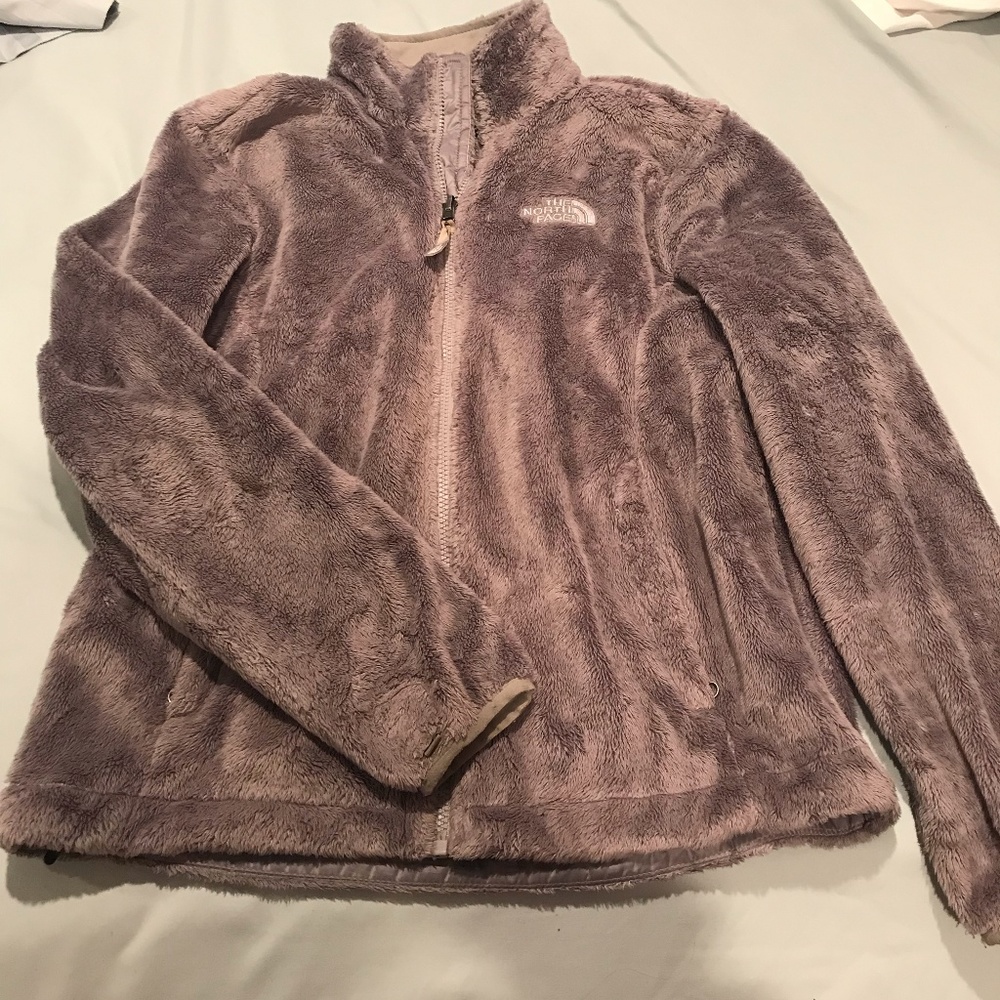 THE NORTH FACE WOMENS FLUFFY JACKET IN GREY