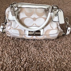 Cream COACH purse - authentic