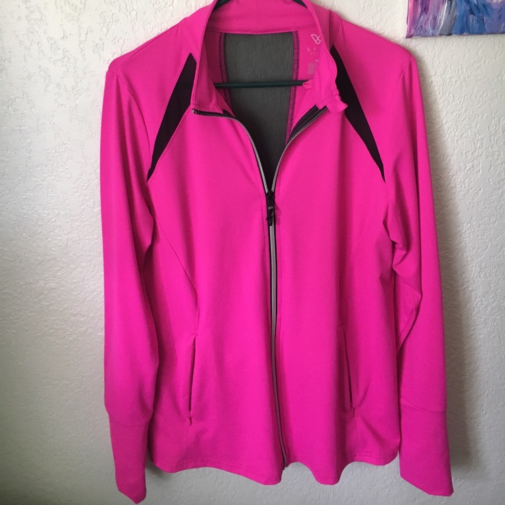 Bright pink Livi jacket by Lane Bryant