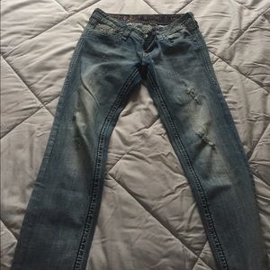 Distressed Krissy Skinny Rock Revival Jeans