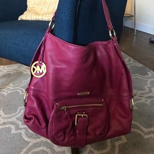 Fun Michael Kors slouchy shoulder bag - pink!