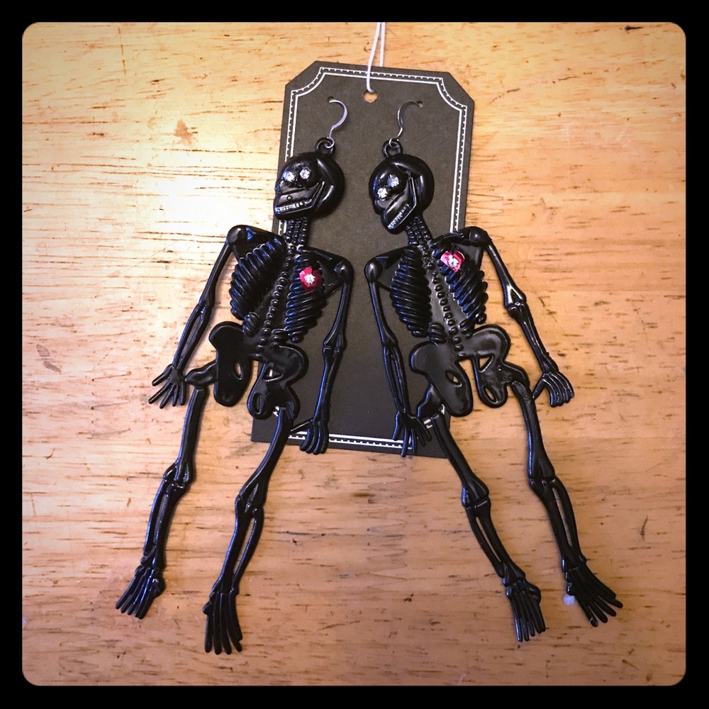Skeleton Bling Earrings