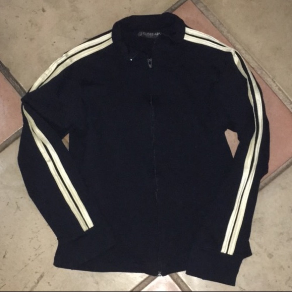 Luxury sport jacket black gold dryfit stretchy