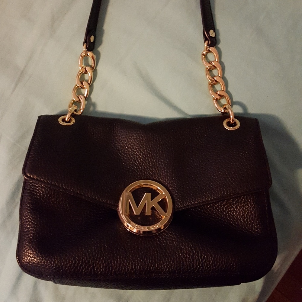 MK black shoulder bag